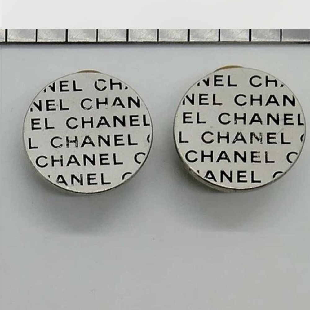 Chanel clip on Logo earrings